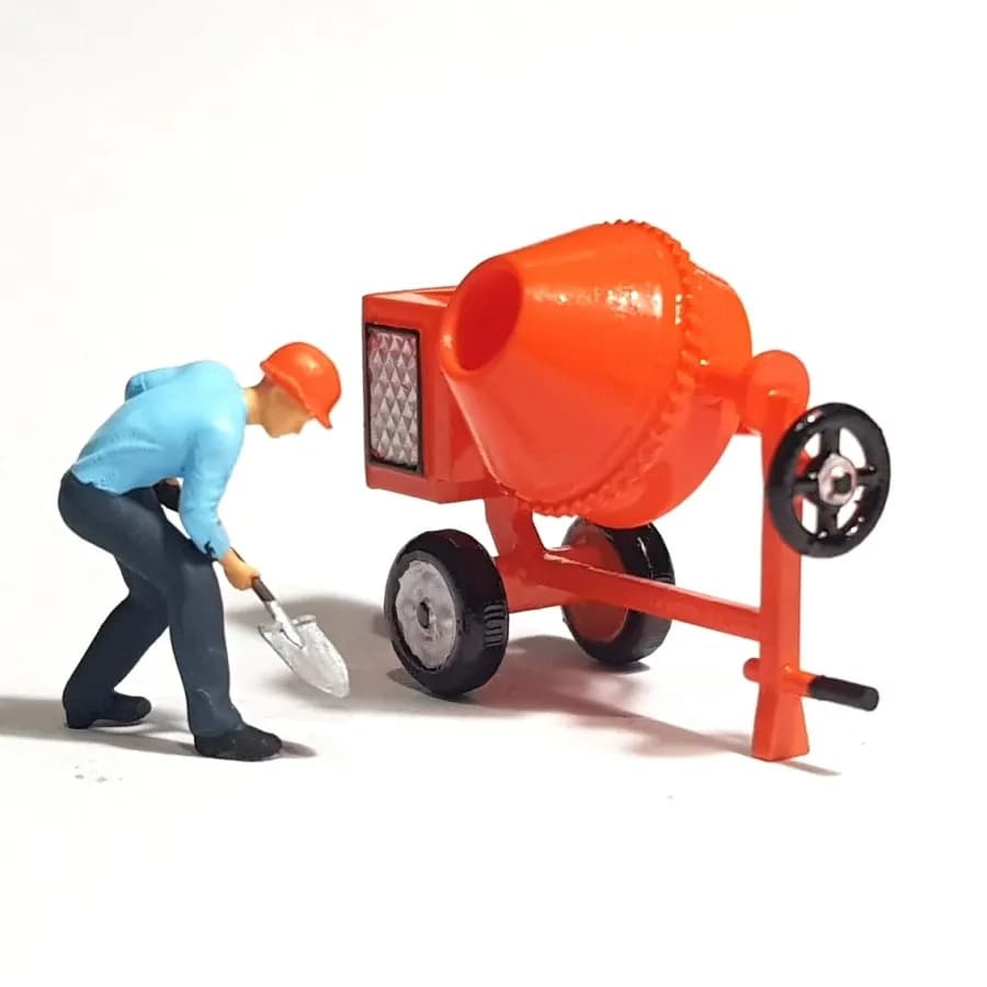 Miniature toy Mesin molen kecil konstruksi cor skala 1/64 diorama thumbnail 6