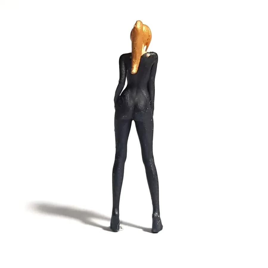 Miniature toy Figure Fortnite Zero Suit Semus skala 1/64 diorama thumbnail 3