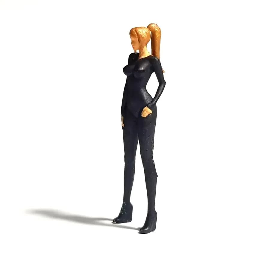 Miniature toy Figure Fortnite Zero Suit Semus skala 1/64 diorama thumbnail 4