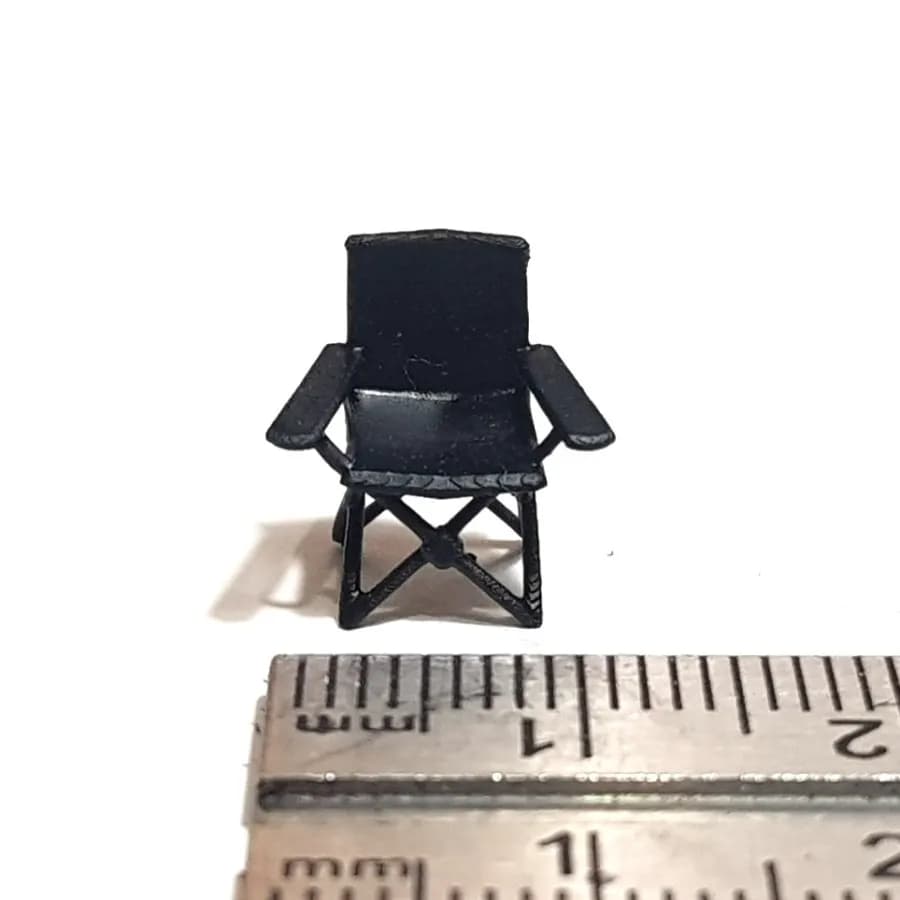 Kursi camping senderan skala 1/64 diorama miniature thumbnail 4