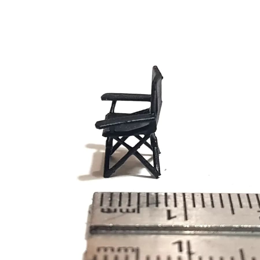 Kursi camping senderan skala 1/64 diorama miniature thumbnail 5