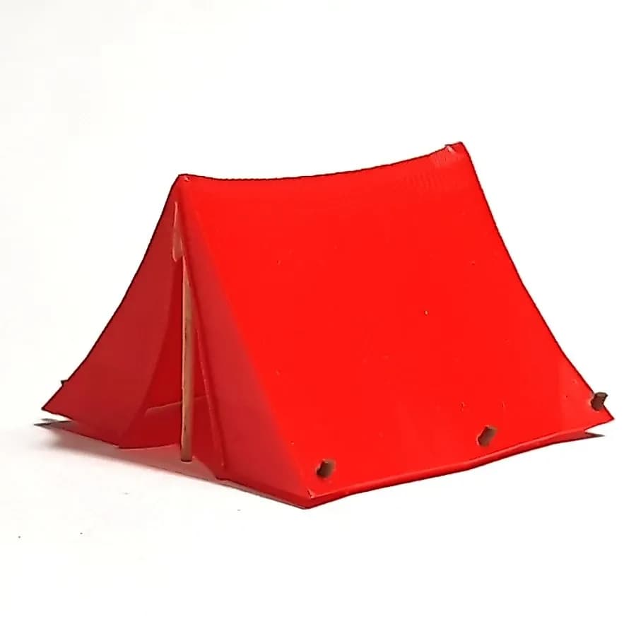 Miniature toy Tenda pramuka camping skala 1/64 diorama thumbnail 2