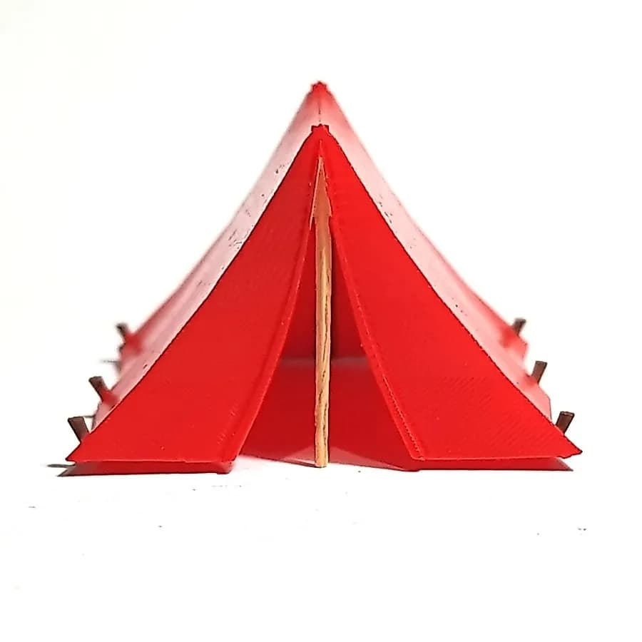 Miniature toy Tenda pramuka camping skala 1/64 diorama thumbnail 3