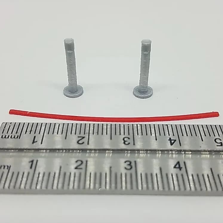 Miniatur toys Tiang antrian standing barrier skala 1/64 diorama diecast thumbnail 6