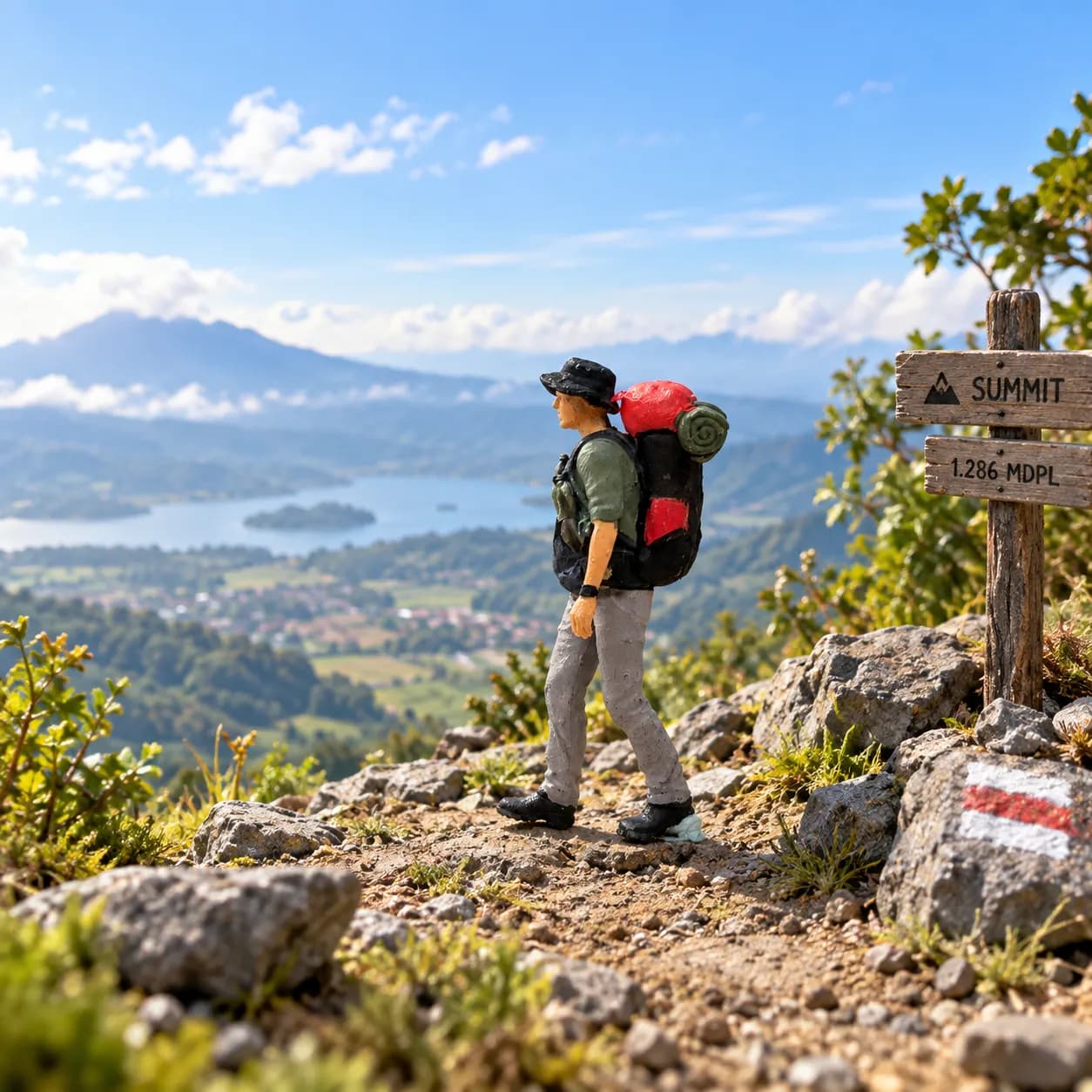Figure Fira pendaki climbing adventure skala 1/64 miniature image 1