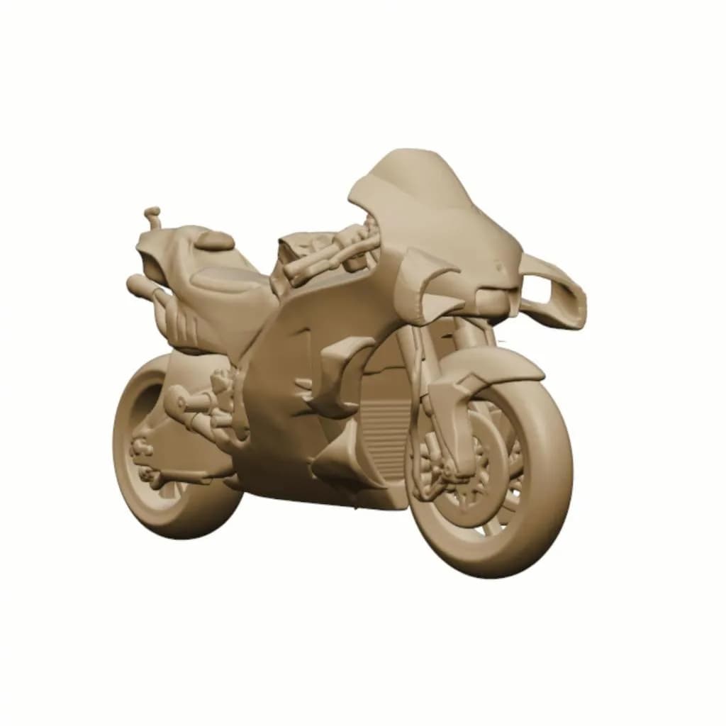 Motor Ducati moto GP24 skala 1-64 diorama miniature image 1