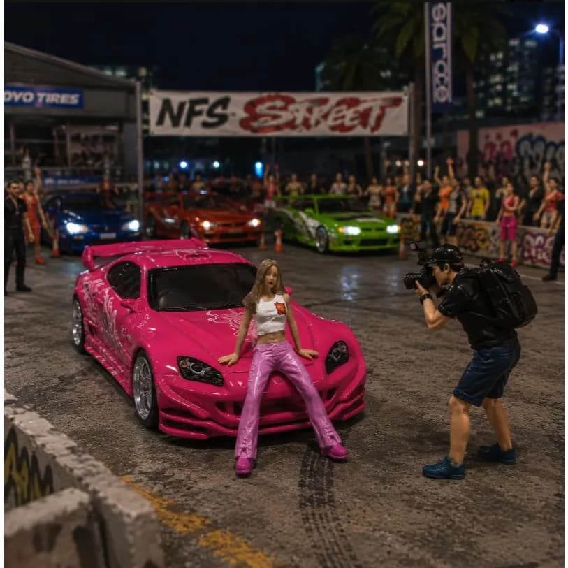 Miniature toy Figure Suki fast n furious fnf skala 1/64 diorama diecast
