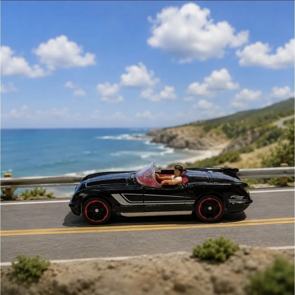 Miniature toy Figure Bram driving skala 1/64 diorama miniature diecast image 1