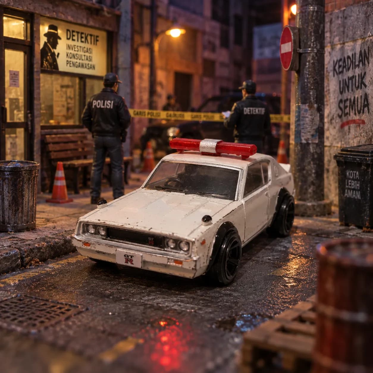 Lightbar strobo skala 1/64 diorama miniature