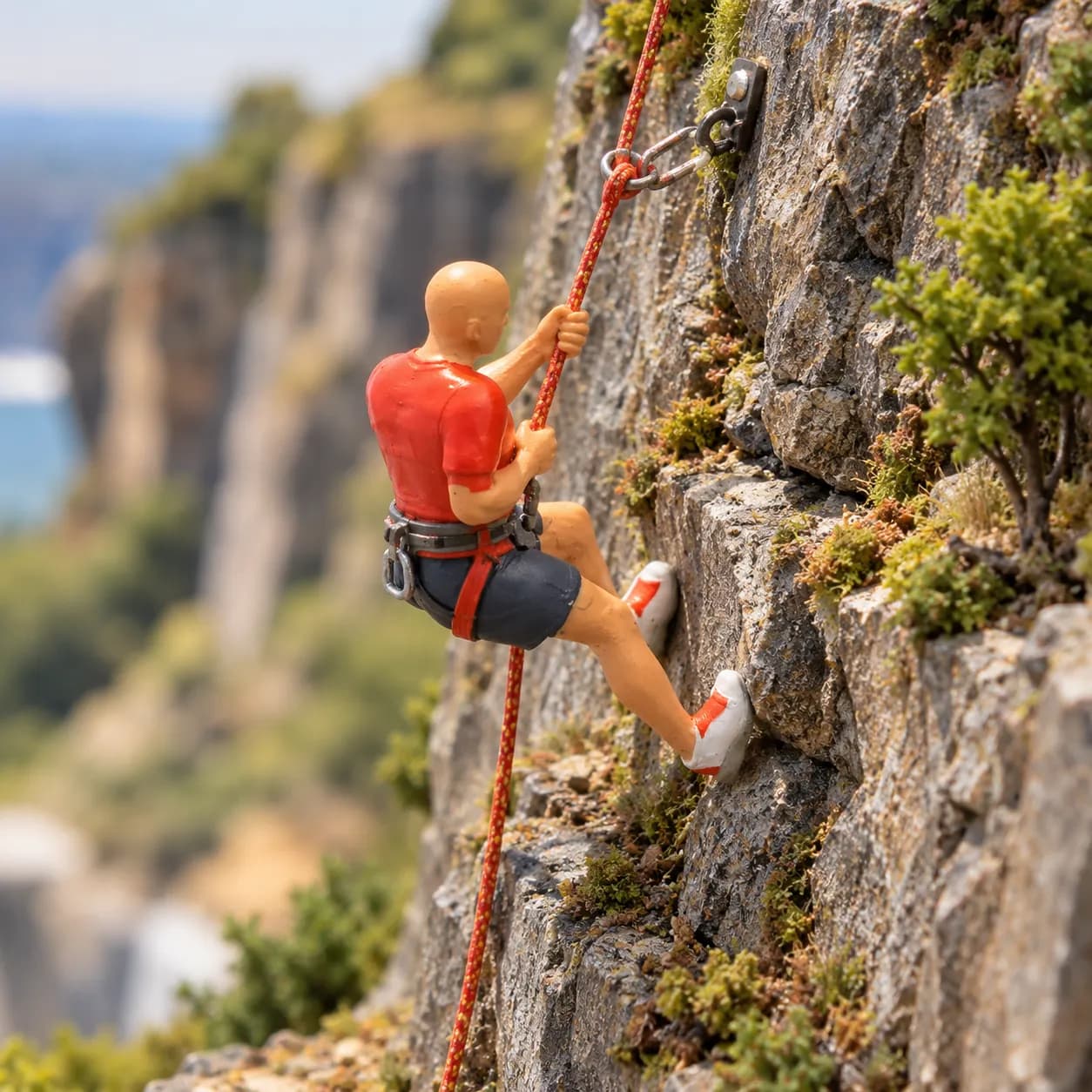 Figure Wahidin climbing skala 1/64 diorama miniature